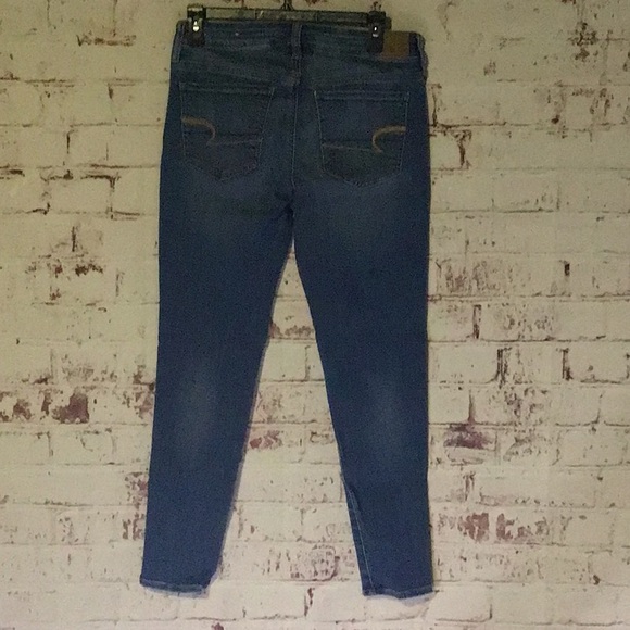 🦅Jegging American Eagle Size 8 w/27.5" inseam Denim Jeans  sac701 - Picture 9 of 9